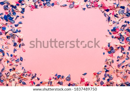 Similar – Image, Stock Photo Biodegradable confetti from real dried flowers