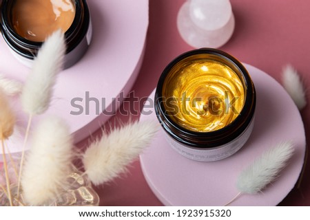 Similar – Image, Stock Photo Skincare bestsellers cosmetics jars