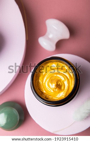 Similar – Image, Stock Photo Skincare bestsellers cosmetics jars