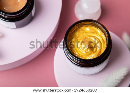 Similar – Image, Stock Photo Skincare bestsellers cosmetics jars