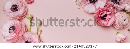 Similar – Image, Stock Photo Floral arrangments of tender ranunculus flowers