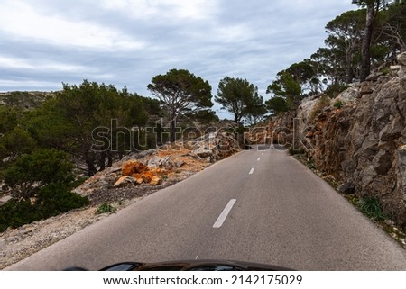 Similar – Image, Stock Photo Winding Road of Palma de Mallorca, Spain