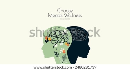 Mental Health banner. Choose Mental Wellness.