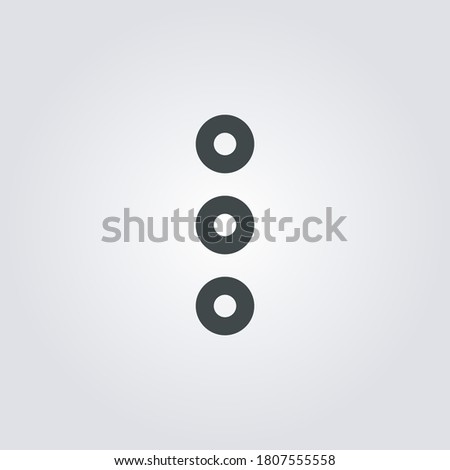 ellipsis Icon. ellipsis symbol isolated on Gradient background. Vector Illustration