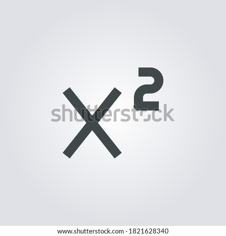 superscript Icon. superscript symbol isolated on Gradient background. Vector Illustration