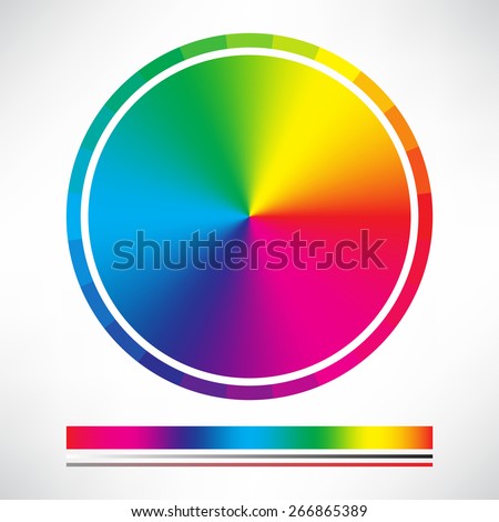 Color chart circle vector