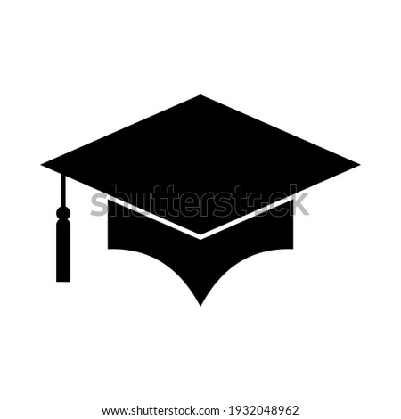 graduation hats. vector illustration Eps 10