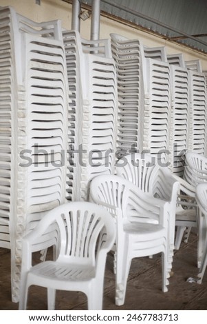 Similar – Image, Stock Photo Single stacking chair