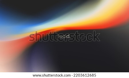 Outer space gradient trendy background. Wallpaper with ambient soft blurred shapes