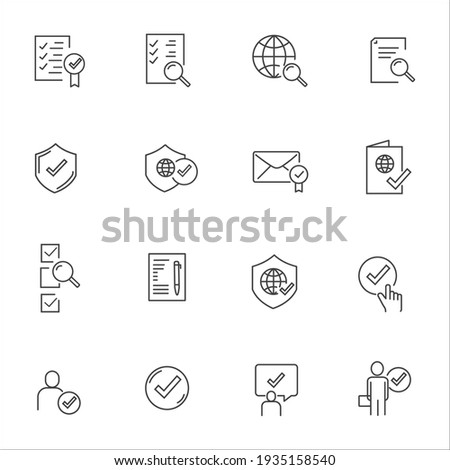 Simple Set of Inspection Related Vector Line Icons. Contains such Icons as Check, Testing, Examination and more.