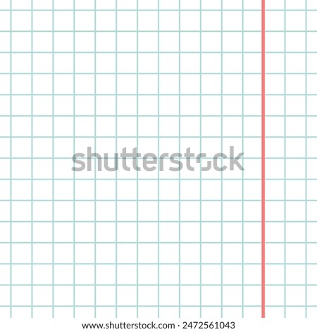 Square notebook paper in a cage vector illustration