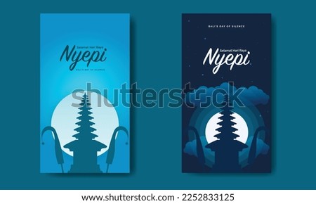 Nyepi Bundle Template With Temple