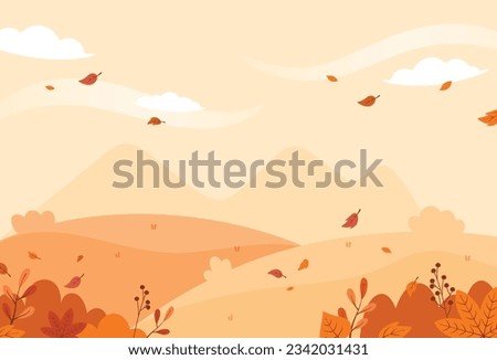 Similar – Image, Stock Photo Autumn scene at the lake, with reflection