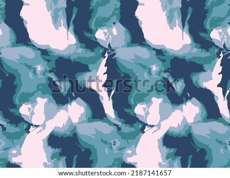 Tie Dye Dyed Pattern, Blue Colored Tie Dye. Blue Abstract Swirl Background. Seamless Shibori Hippie. Spiral Dyed Repeat. Japanese Tie Dye. Vector Dyed Background