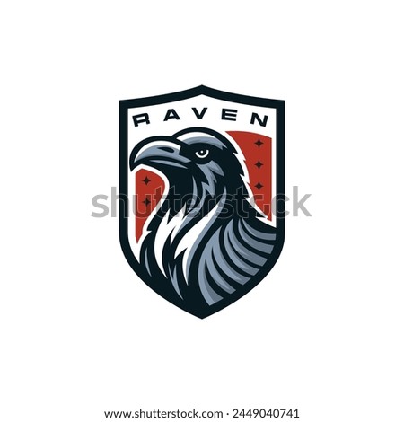  powerful raven logo design for a sports team