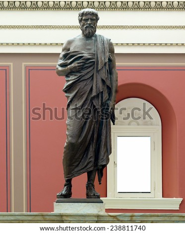 Portrait statue of Plato by John Joseph Boyle. Library of Congress Thomas Jefferson Building, Washington, D.C., photograph by Carol M. Highsmith, 2007.