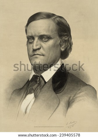 John C. Breckenridge, one of four candidates running for the 1860 presidential election, and split the Democratic vote with Stephen Douglas, hence enabling the victory of Republican Abraham Lincoln.