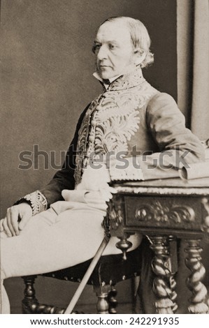 William Gladstone (1809-1898), Prime Minister of Great Britain. 1890.