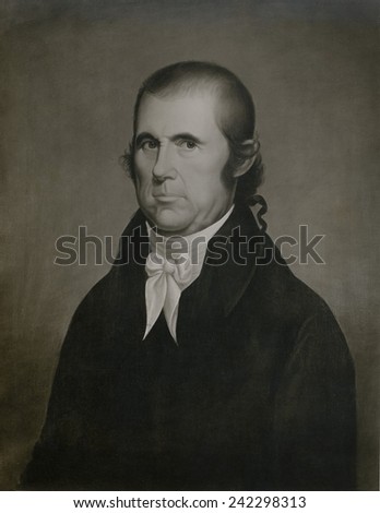 John Marshall (1755-1835), the Chief Justice of the U.S. Portrait by Cephas Thompson (1775-1856), a self taught American painter. Ca. 1810.