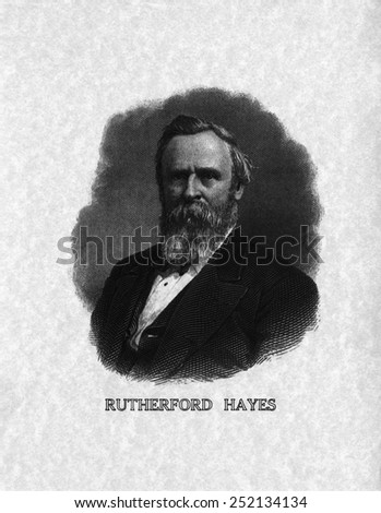 US Presidents. US President Rutherford Hayes.