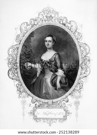 Martha Washington (1731-1802), First Lady (1789-1797)