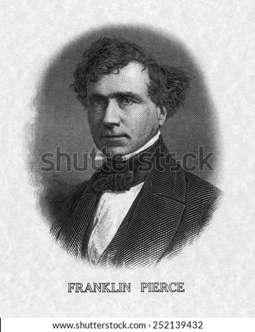 US Presidents. US President Franklin Pierce.