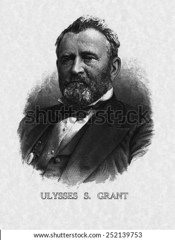 US Presidents. US President Ulysses Grant.