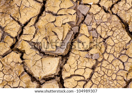 Parched Earth - the effect of Global Warming or climate change. Drought.