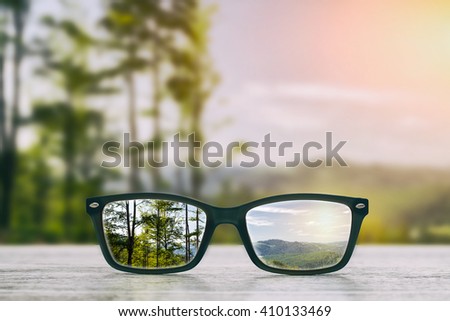 Similar – Image, Stock Photo farsighted | glasses help