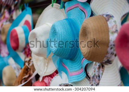 colorful floppy hat