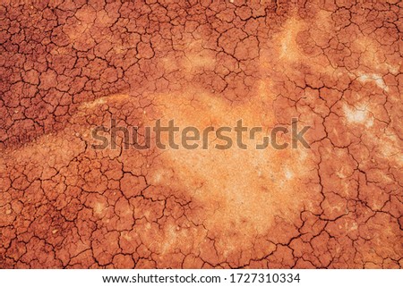 Similar – Image, Stock Photo Dried cracked earth soil