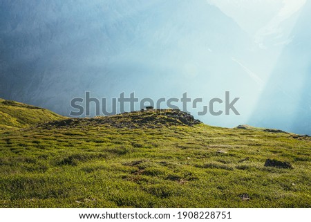 Similar – Image, Stock Photo Picturesque scenery of mountains and desert in cloudy day