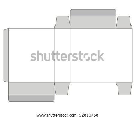 Folding Box Stock Vector Illustration 52810768 : Shutterstock