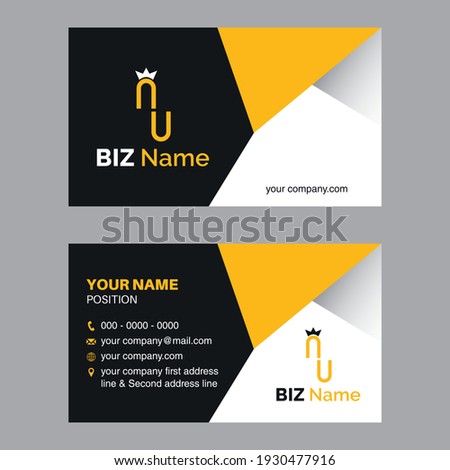 Fully Editable business card and visiting card, Simple, Modern,Element  Name Card  Foto stock © 