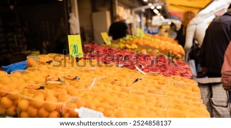 Similar – Image, Stock Photo Fresh Yellow plum mirabelle fruit in plate