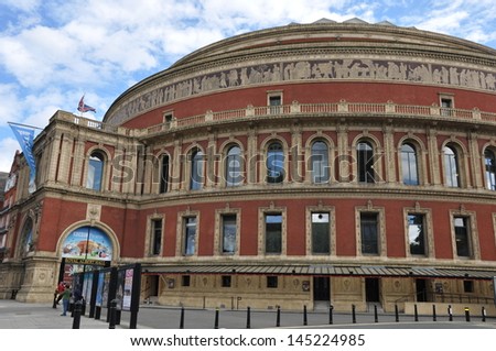 LONDON, ENGLAND - SEPTEMBER 5: Royal Albert Hall in London, England (UK), as seen on September 5, 2011. It is best known for holding annual summer Proms concerts since 1941 and can seat up to 5272.