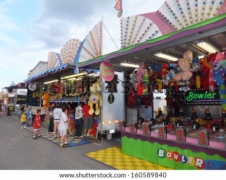 TORONTO, CANADA - AUGUST 22: Businesses at the Canada National Exhibition (CNE) held in Toronto, Canada, from  August 19 to September 15, 2011. It is Canada\'s largest annual community event.