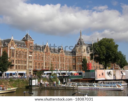 Amsterdam Central Station in Holland