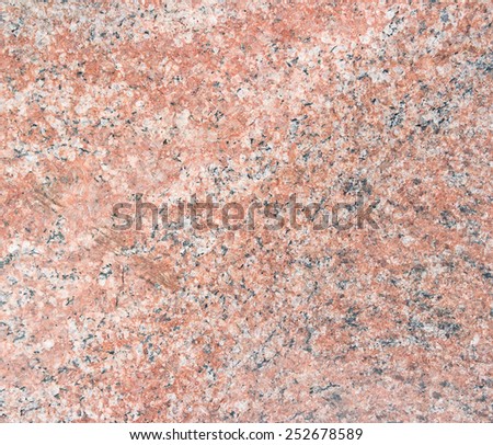 Red granite background with natural pattern. Natural granite.