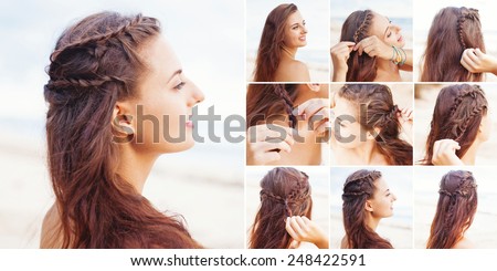 greek style beach hairdo tutorial by beauty blogger