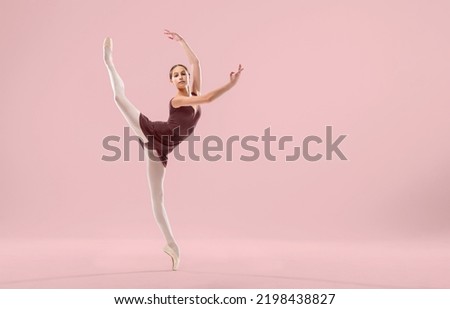 Similar – Image, Stock Photo young female ballet dancer at the studio