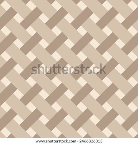 Seamless weave wicker pattern. vector, diagonal lattice, Wood trellis, Wooden netting