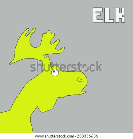 Vector elk (Can be used as texture for cards, invitations, DIY projects, web sites or for any other design) 