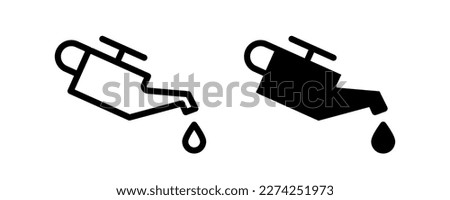 Engine oil vector icons. Oiler icons.