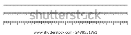 Measuring tool. Ruler scale. Scale grid. Ruler icons. Ruler illustration.