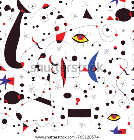 Seamless pattern Abstract background , surrealism art