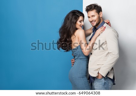Similar – Image, Stock Photo Romantic young female model in room