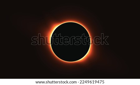 Abstract Eclipse Vector Shape Pattern