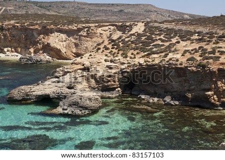 The island of Comino was once popular with marauders and pirates due to its numerous caves.