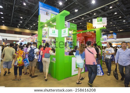 Bangkok, Thailand -Mar7: Thailand travel packages sell in Bangkok, March 7, 2015, Bangkok, Thailand
